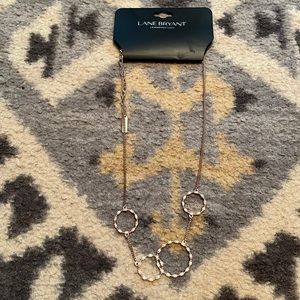 NWT lane Bryant costume necklace rose gold